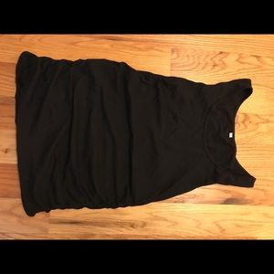 Black maternity tank top